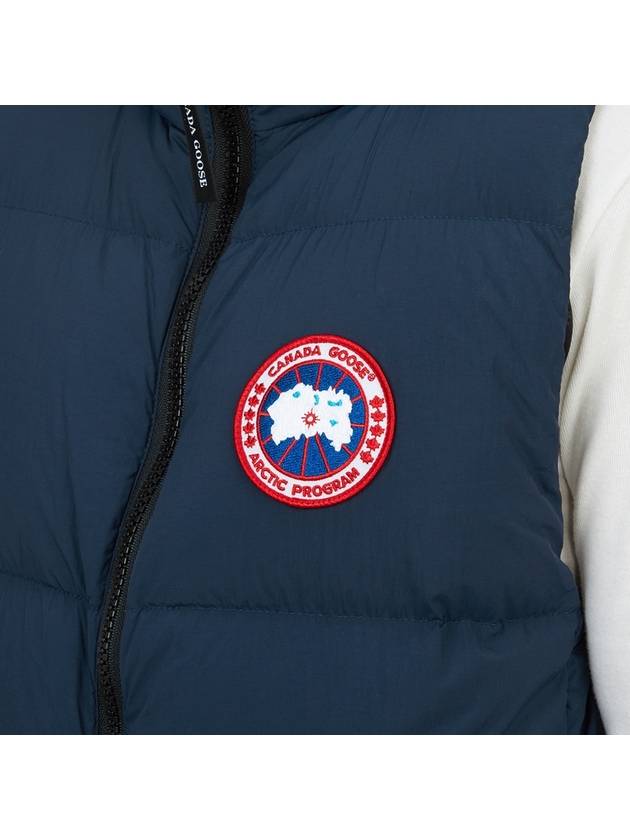 Lawrence Patch Shell Linings Quilted Down Vest Blue - CANADA GOOSE - BALAAN 9