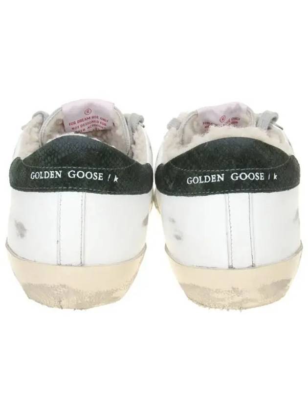 Men's Shearling Superstar Low Top Sneakers White Black Tab - GOLDEN GOOSE - BALAAN 4