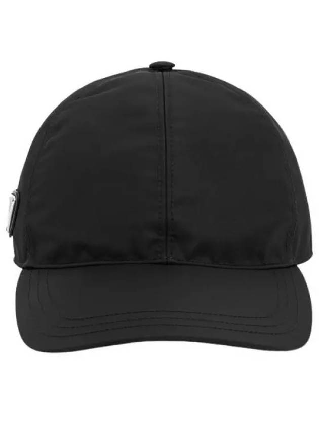 triangle logo re-nylon ball cap black - PRADA - BALAAN 2