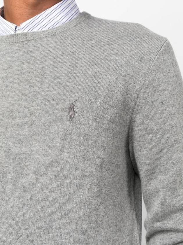 Logo Basic Pullover Knit Top Grey - POLO RALPH LAUREN - BALAAN 6