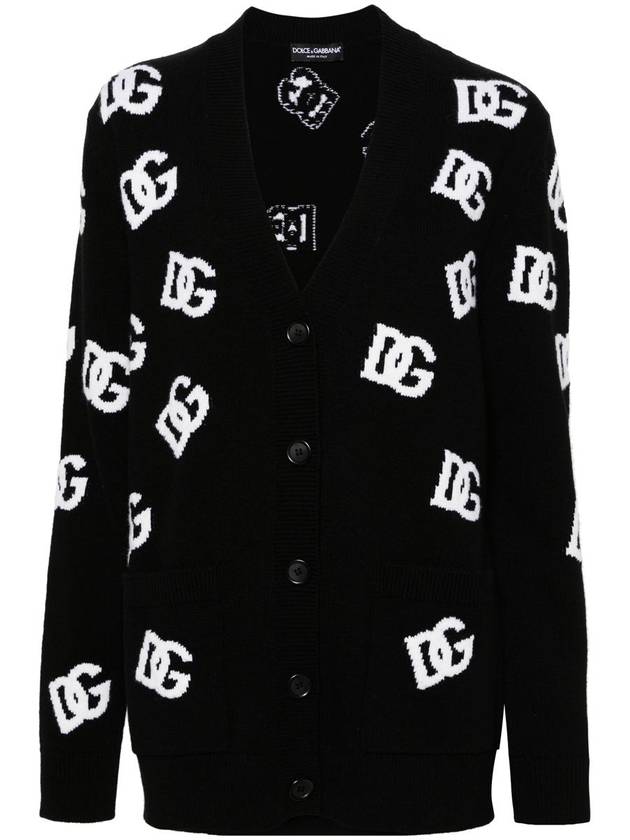 logo intarsia virgin wool cardigan FXJ36TJAWU0 - DOLCE&GABBANA - BALAAN 2