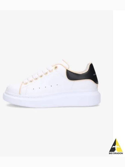 Oversized Black Tab Low-Top Sneakers White - ALEXANDER MCQUEEN - BALAAN 2