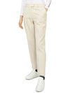 Women's Lux 4 Way Stretch Twill Straight Pants Beige - G/FORE - BALAAN 6