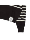 Stripe Round Neck Sweater Black - THE GREEN LAB - BALAAN 4