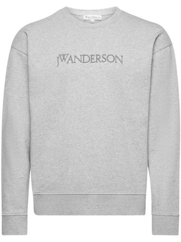 Embroidered Logo Sweatshirt Light Grey Melange - JW ANDERSON - BALAAN 2