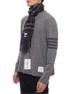 Check Cashmere Scarf Charcoal - BURBERRY - BALAAN 5