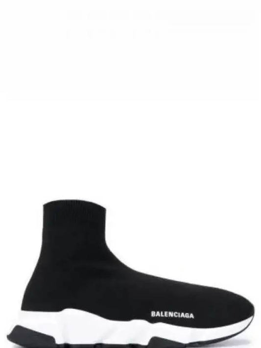 Speed Trainer  High Top Sneakers Black White - BALENCIAGA - BALAAN 2