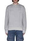 Mikis Embroidery Logo Sweatshirt Grey - ISABEL MARANT - BALAAN 3