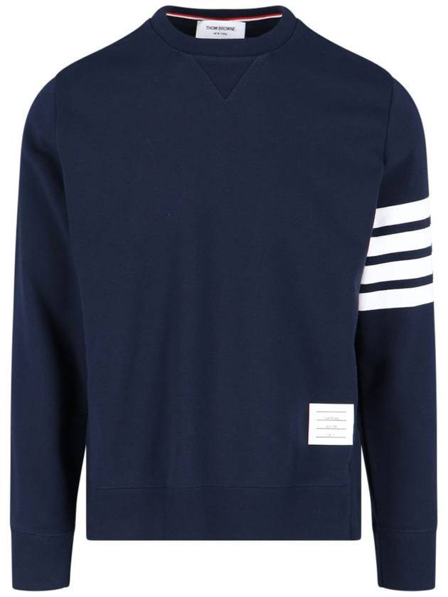 4 Bar Loopback Jersey Sweatshirt Navy - THOM BROWNE - BALAAN 2