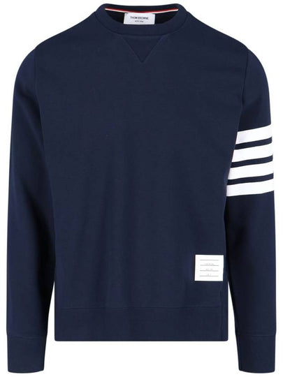 4 Bar Loopback Jersey Sweatshirt Navy - THOM BROWNE - BALAAN 2