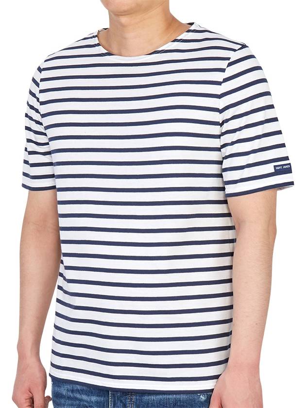 Levant Modern Striped Short Sleeve T-Shirt Marine - SAINT JAMES - BALAAN 4