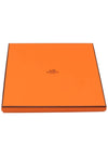 Flagship Silk 90 Scarf Creme Orange Vert Argile - HERMES - BALAAN 5