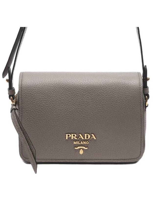 Vitello Phoenix Cross Bag Grey - PRADA - BALAAN 1