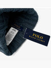 Polo Bear Cable Knit Beanie Blue - POLO RALPH LAUREN - BALAAN 5