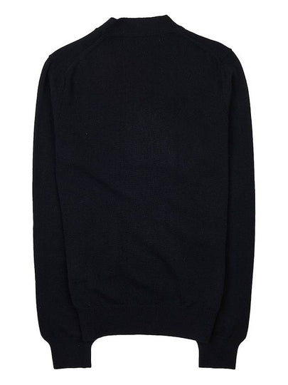 Men's Double Heart Waffen Cardigan P1N076 BLACK - COMME DES GARCONS - BALAAN 2