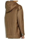 Greendi Technical Canvas Hooded Zip Up Padding Brown - MAX MARA - BALAAN 3