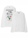 Men s Flower Back Logo Long Sleeve T Shirt White 201371 - WOOYOUNGMI - BALAAN 2