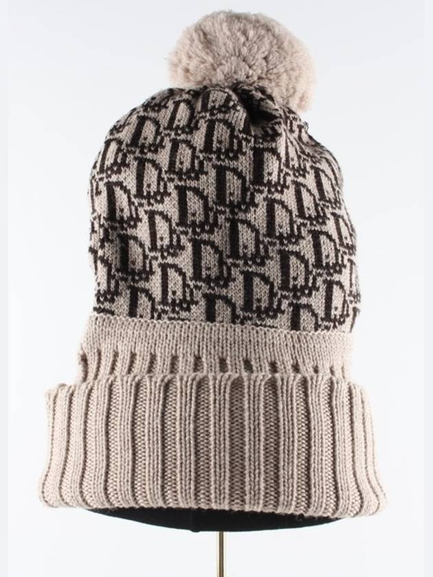 Oblique pattern beanie - DIOR - BALAAN 4