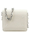 Embroidery Logo Chain Cald Wallet Light Grey - MAISON MARGIELA - BALAAN 1