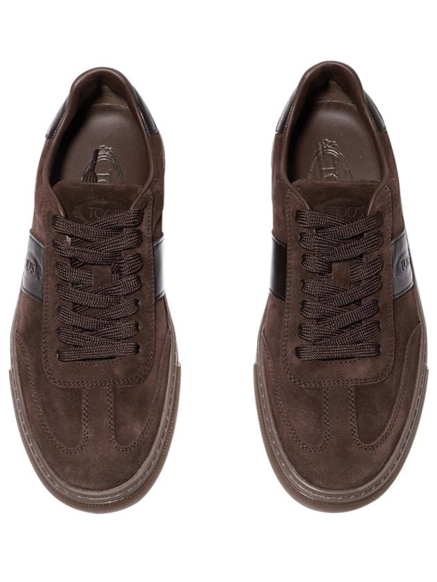 Suede Low Top Sneakers Brown - TOD'S - BALAAN 7