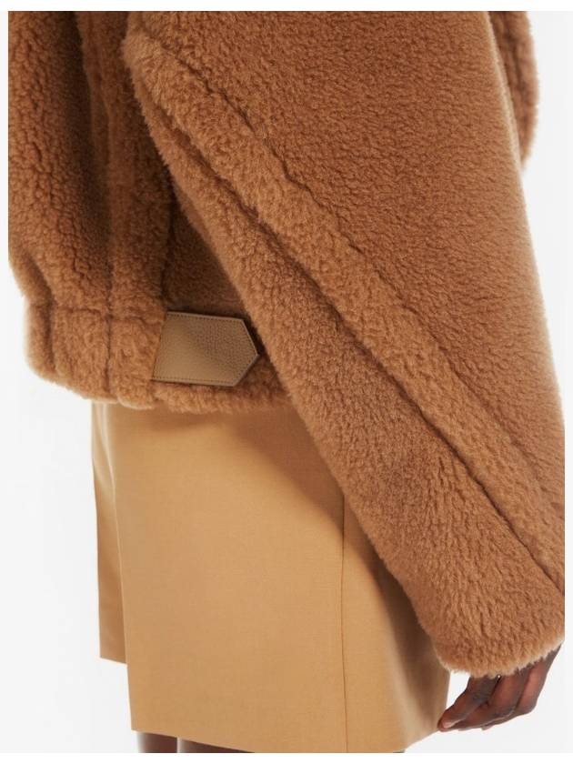 Gardone Crop Teddy Jacket Camel - MAX MARA - BALAAN 6