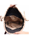 Logo Satin Drawstring Small Tote Bag Black Ivory - CHLOE - BALAAN.