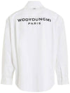 Back Logo Cotton Long Sleeve Shirt White - WOOYOUNGMI - BALAAN 2