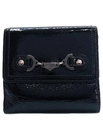 Patent bi fold wallet - TOD'S - BALAAN 1