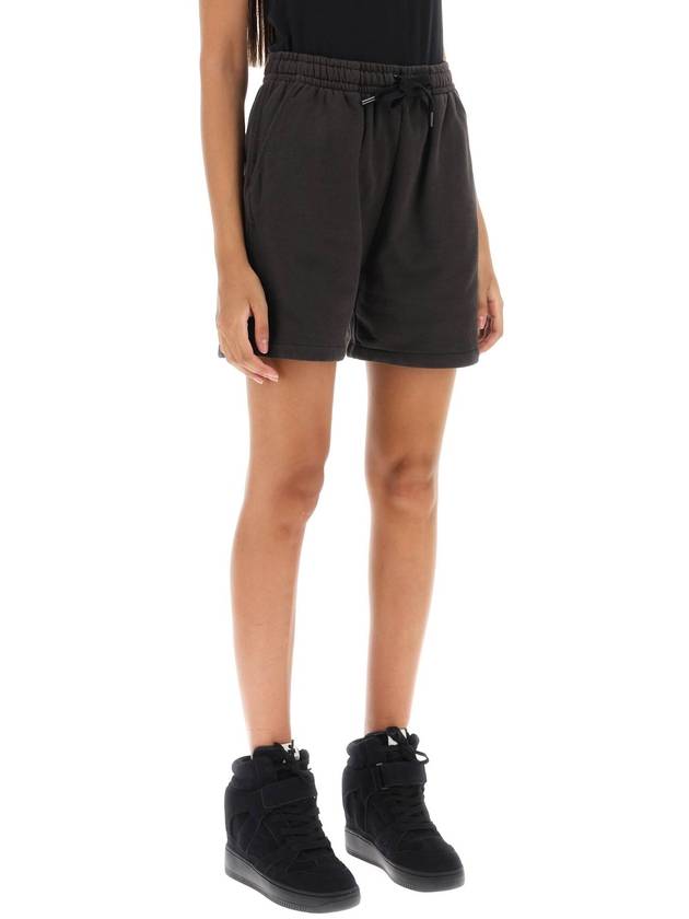 Logo Detail Drawstring Shorts Brown - ISABEL MARANT ETOILE - BALAAN 3