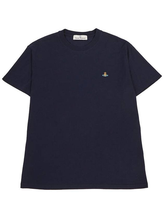 Chest ORB Logo Short Sleeve T-Shirt Navy - VIVIENNE WESTWOOD - BALAAN 2