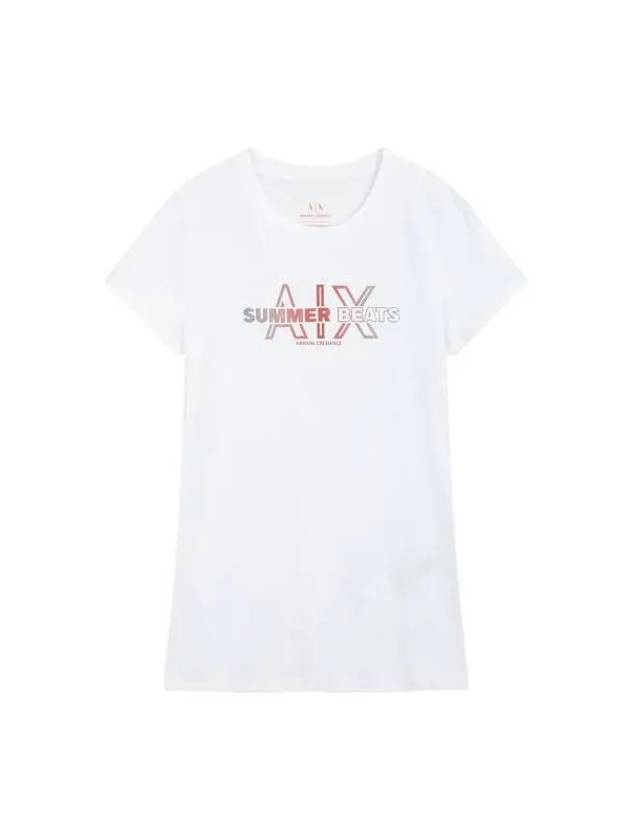 Women s Scotch Logo Crew Neck T Shirt White 271518 - ARMANI EXCHANGE - BALAAN 1