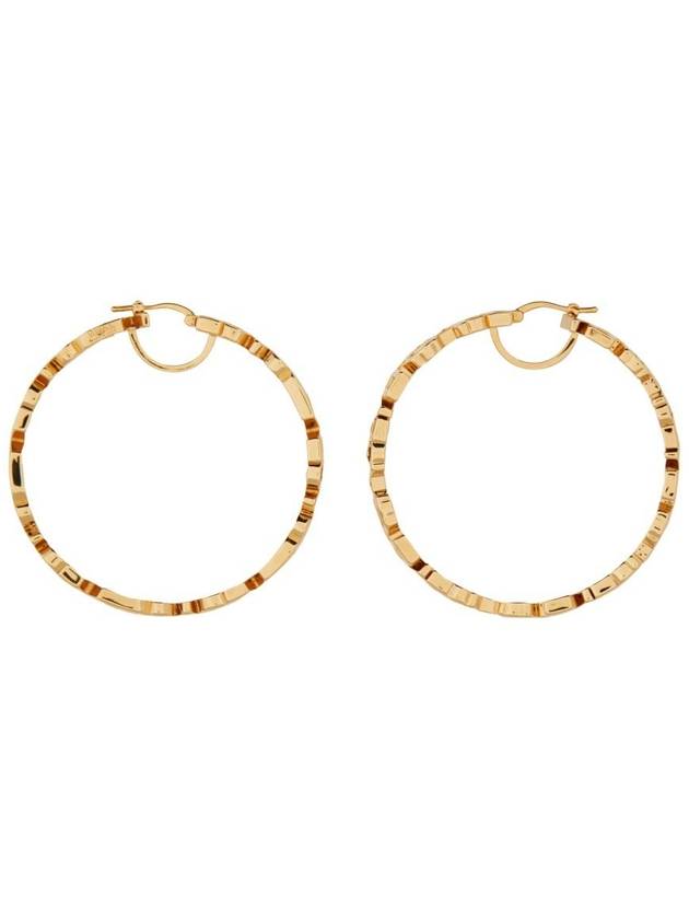 lettering logo earrings gold - VERSACE - BALAAN 4