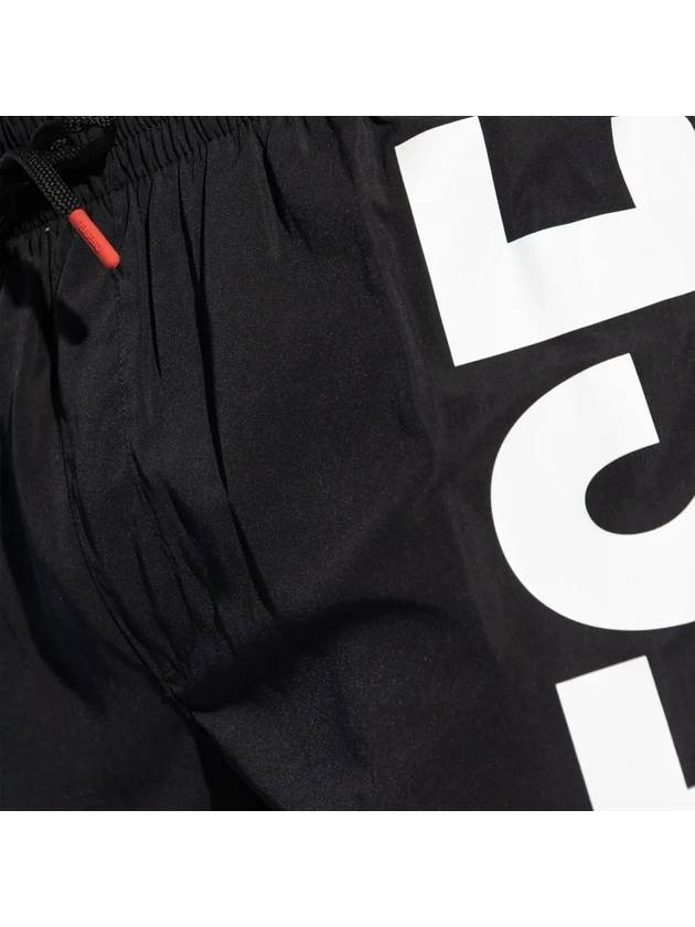 Side Logo Print Board Shorts Black - DIESEL - BALAAN 5