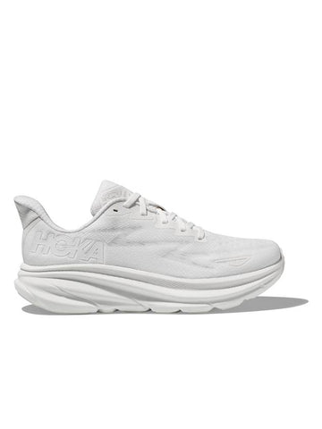 Clifton 9 Wide Low Top Sneakers White - HOKA ONE ONE - BALAAN 1