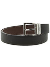 Two-Tone Reversible Saffiano Belt Black Brown - PRADA - BALAAN 4