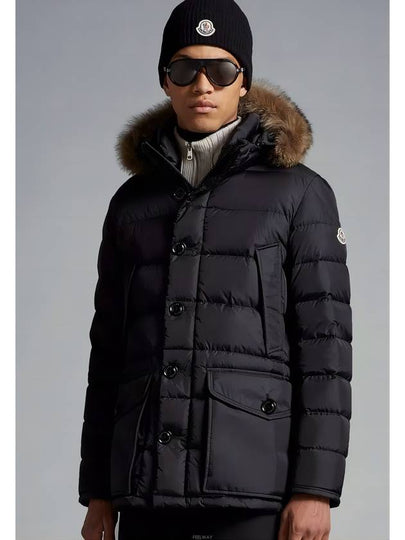 Cluny Long Down Jacket Black - MONCLER - BALAAN 2