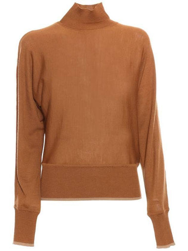 Women's Educata Turtleneck Camel - MAX MARA - BALAAN 1