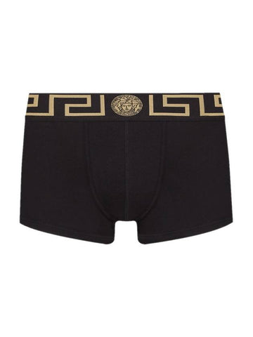 Greca Border Trunk Briefs Black - VERSACE - BALAAN.