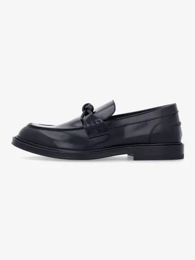 Astaire Knot Detail Loafers Black - BOTTEGA VENETA - BALAAN 2