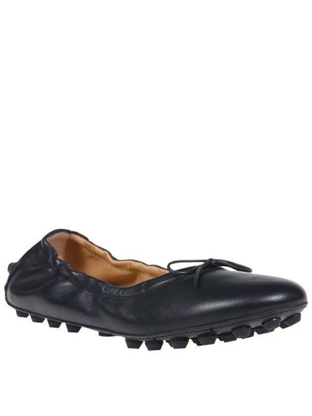 Leather Bubble Ballerina Black - TOD'S - BALAAN 3