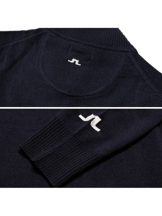 Men's Kian Zip-up Sweater Navy - J.LINDEBERG - BALAAN 4