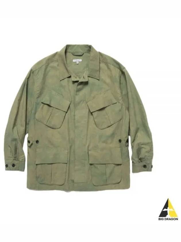 Jungle Fatigue Jacket A Olive Cotton Sheeting MP247 ND035 - ENGINEERED GARMENTS - BALAAN 1