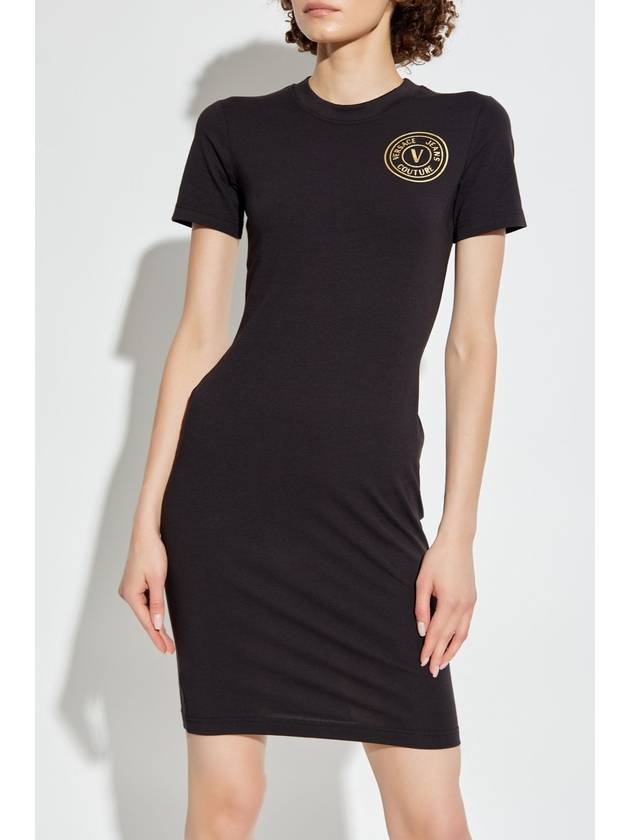 Versace Jeans Couture Dress With Logo, Women's, Black - VERSACE - BALAAN 3