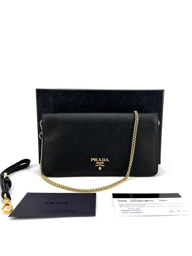 Saffiano gold mini cross bag woc 1zh029 - PRADA - BALAAN 1