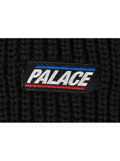 Basics Ribber Beanie Black - PALACE - BALAAN 2