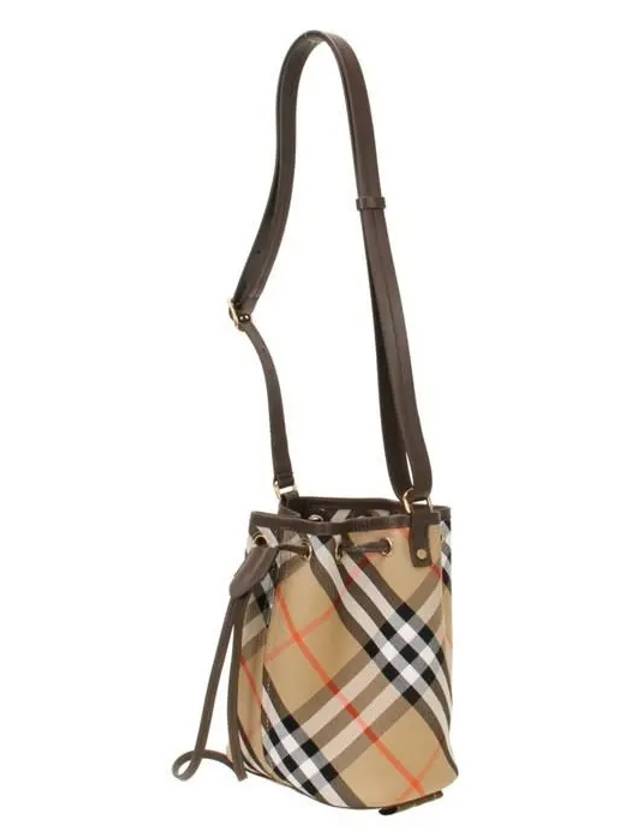 Check Bucket Bag Beige - BURBERRY - BALAAN 3