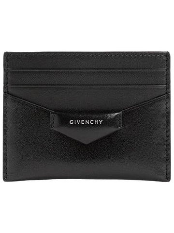 Box Antigona Leather Card Wallet Black - GIVENCHY - BALAAN 1