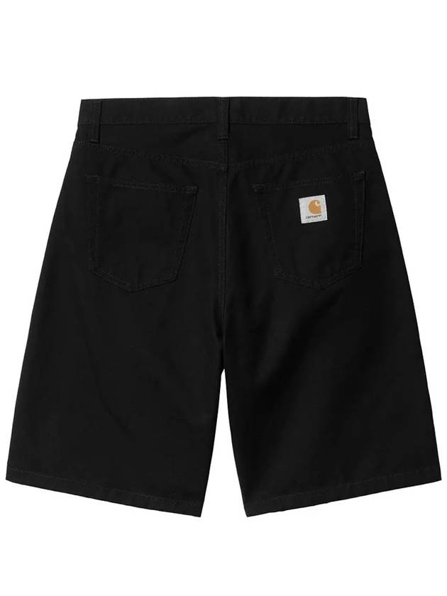 LANDON Logo Patch Half Pants Black I033280 8902 - CARHARTT - BALAAN 1