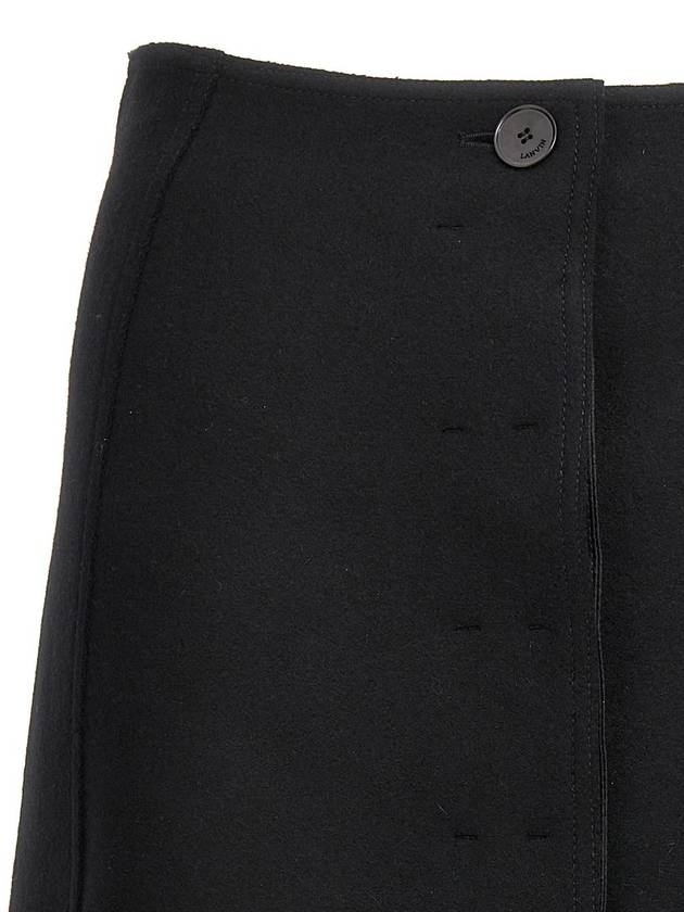 Midi Skirt RWST00075805H2310 Black - LANVIN - BALAAN 4