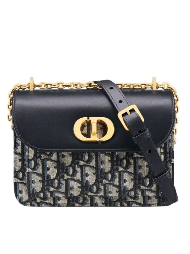 Miss Maddy Oblique Jacquard Smooth Calfskin Mini Cross Bag Blue - DIOR - BALAAN 1